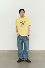 エイジスプラッターカーペンターデニムパンツ(Washed Blue)