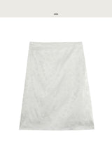 inua matte satin flower midi sk