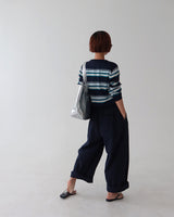 [UNISEX] Linen pintuck banding wide pants
