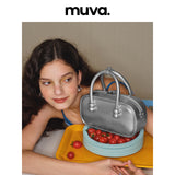muva.オリジナル ニュー ボストンバッグ オータム ウィンター レザー ハンドバッグ
