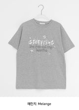 ネジュ プリンティング ルーズフィット ショートスリーブ ティー