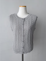 Oreo Cable Knit Vest