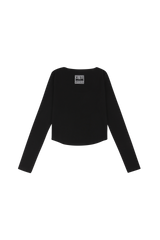 C BASIC U-NECK T-SHIRT_BLACK