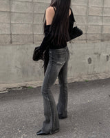スモークブーツカットパンツ