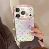 [1+1BOGO] Colorful Polka Dot Gold Accent Full Cover iPhone Case (iPhone 14–17 Series)