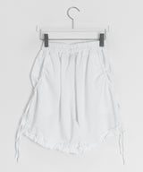 Hisami Strap Banding Frill Bermuda Pants