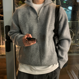  Logane Drake Cash-Like Half Zip-Up Knit