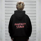 PEANUT STAIN - Fakenut Stain Made In Asterisk Black Oversized Hoodie