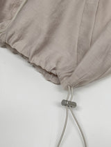 Organza Raglan See-through Blouson Jumper