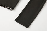 Jam shirring top - charcoal
