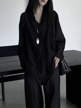 veil tencel シースルーシャツ (2color)