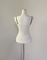 Shadow Corset Lace Top (White)
