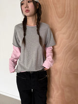 coloration cutout layered T