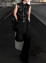 Utility Pocket Cropped Vest