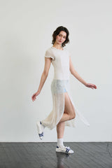 WITTY KNIT ONE-PIECE / IVORY