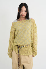 Mitten Summer Flower Knit