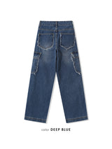 Fringe cargo denim pants(3colors)