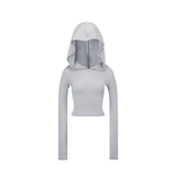 slim hooded top