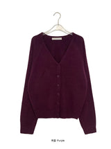 Lucie Loose-Fit Raglan V-Neck Cardigan
