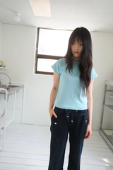 ドロップデニムパンツ