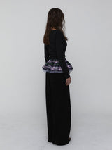 Check Tie Belt_Purple