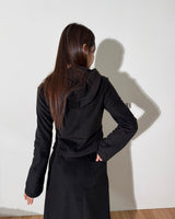 Pocket Fleece Hoodie Jacket [Black]