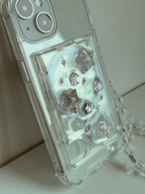 Milky Way Silver Star Resin Macafe Card Wallet
