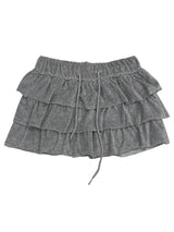 velvet cancan skirt (2color)