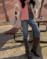 Straight fit denim pants