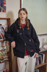 [2-WAY] Mushroom Stitch Zip-Up