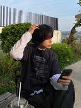 タイムズプリンティング半袖Tシャツ 2C