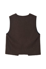 Navajo Embroidered Vest (brown)