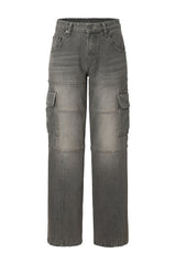 Ash pocket cargo jeans