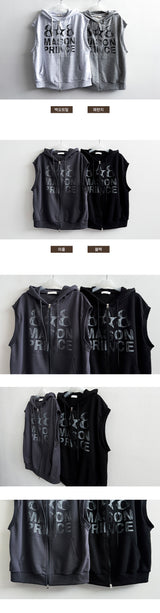 Ika Two Way Hooded Vest Zip-Up