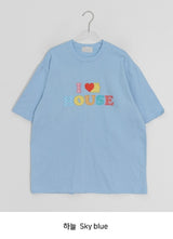 [unisex] カヒルハウスプリントオーバー半袖Tシャツ