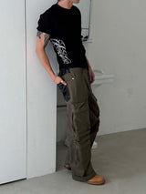Side lettering muscle fit t-shrits(3color)