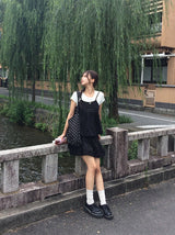 センリ レース ピンタック バンディング ミニ スカート