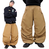 ワイドバックポケットコットンピンタックパンツ