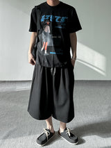 SIO two tuck bermuda sweat pants
