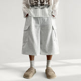 Dark Banding Cargo Sweat Bermuda Pants (4 colors)