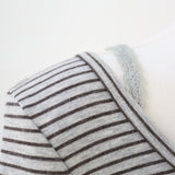 Mocha Stripe Layered Tee 233237262