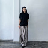 トーナル トリム ニット トップ