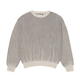 contrast ribbed knit