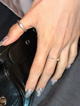 [925silver] Bone detail ring