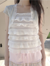クリームボレロTシャツ