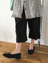 26SS★ [BAONHAUS] Loenin Cotton Strap Bermuda Pants