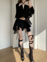 Itchu heart strap socks (2color)