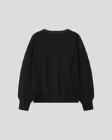 (UNISEX) Two-Tone Round Knit