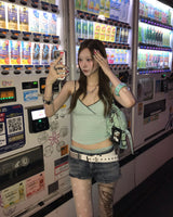 ストライプカップトップ