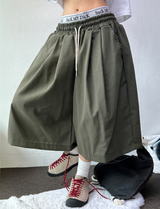 5000SOLD 🥳❤‍🔥 LINEN BALLOON BERMUDA 🖤🤍🩷💚7COLOR